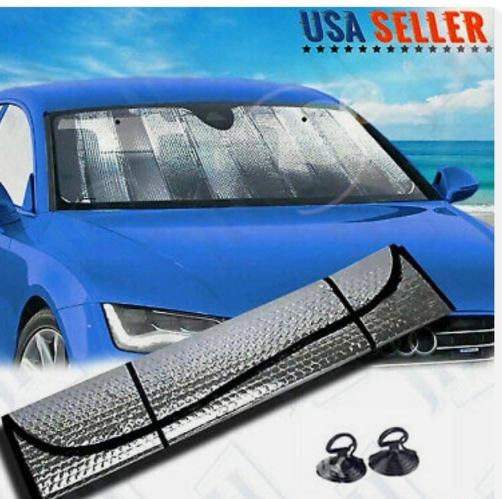 🆕Accordion Fold  Bubble Front Windshield Shade for Auto or Truck
